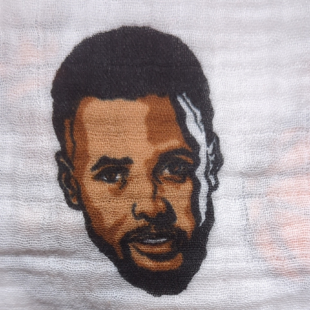 Little Homie Baby Ball Before You Crawl Basketball Muslin Swaddle Blanket Cotton - Picture 6 of 16